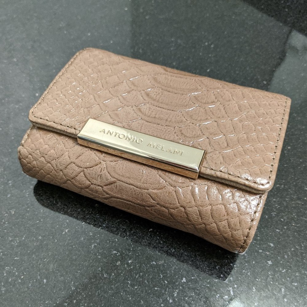 Antonio Melani Faux Snakeskin Wallet